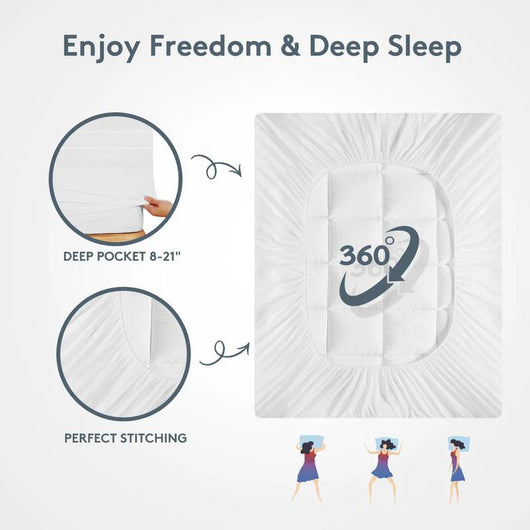 Premium Quilted 1000GSM Luxury Extra Thick Mattress Topper